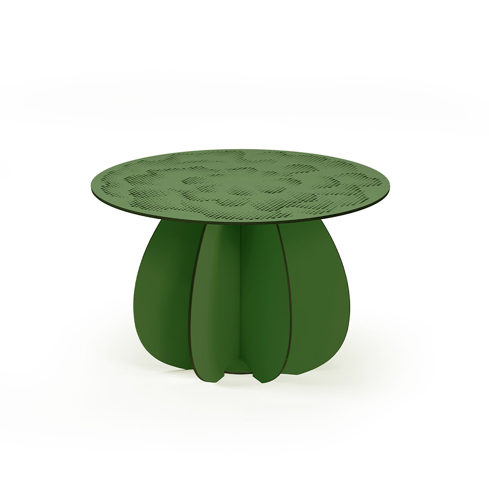 Table basse Gardenia 55 | Vert fougère | Les Imparfaits