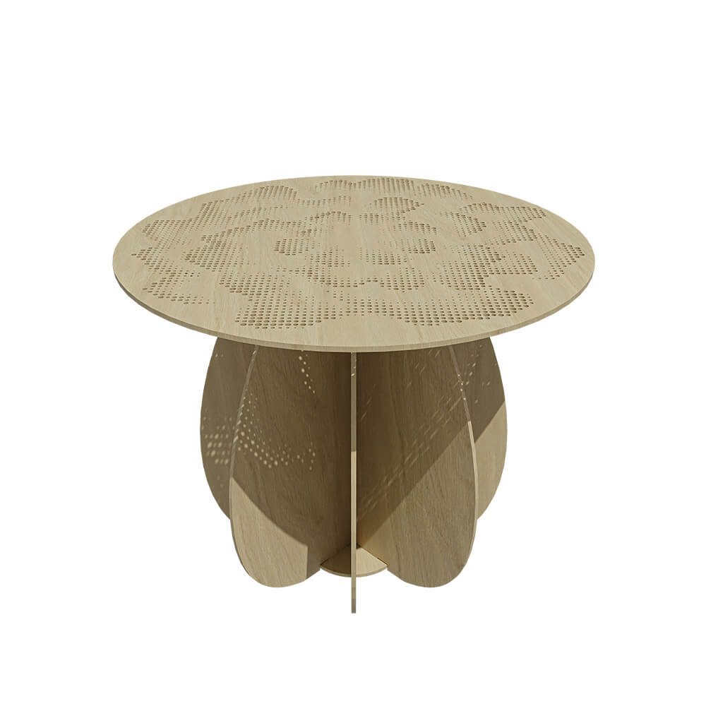 Table basse Gardenia Ø60cm Bois
