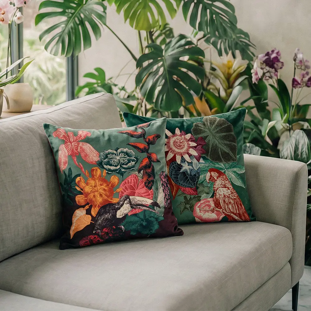 Boucan Velvet cushion 50*50 cm