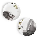 Set of 2 porcelain plates 27cm