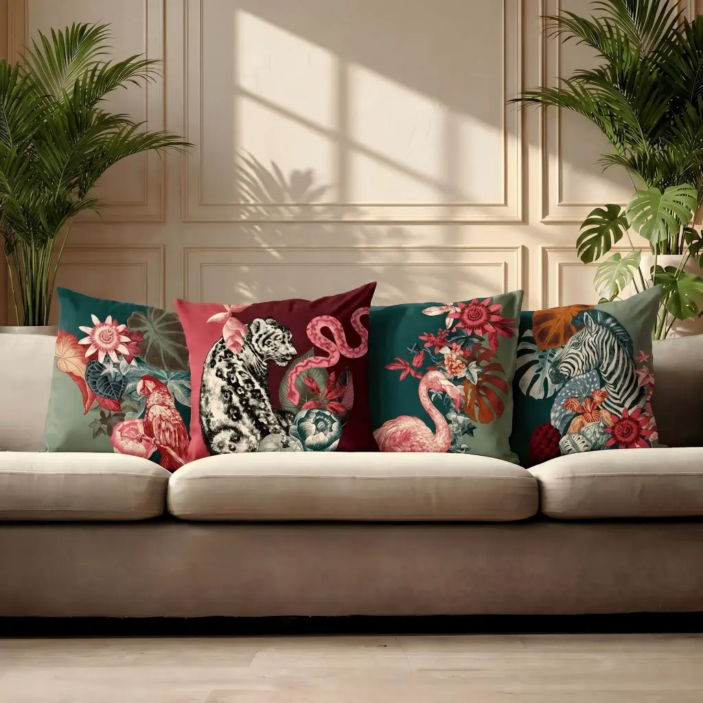 Coussin velours Boucan 50*50 cm