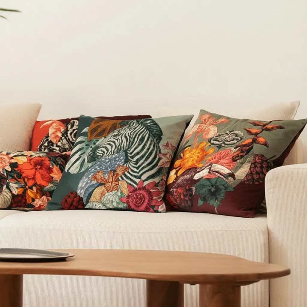 Coussin velours Boucan 50*50 cm