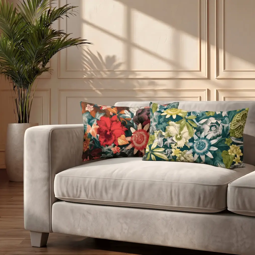 Coussin velours Boucan 30*50 cm